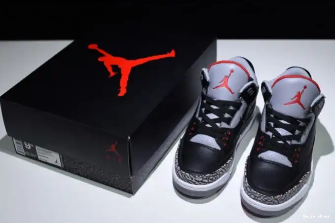Bmlin Shoes Cement Air Jordan 3 Black 854262-001 0531